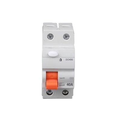 RCCB অবশিষ্ট বর্তমান সার্কিট ব্রেকার 30ma 300ma 63amp 2 পোল MCB 40A